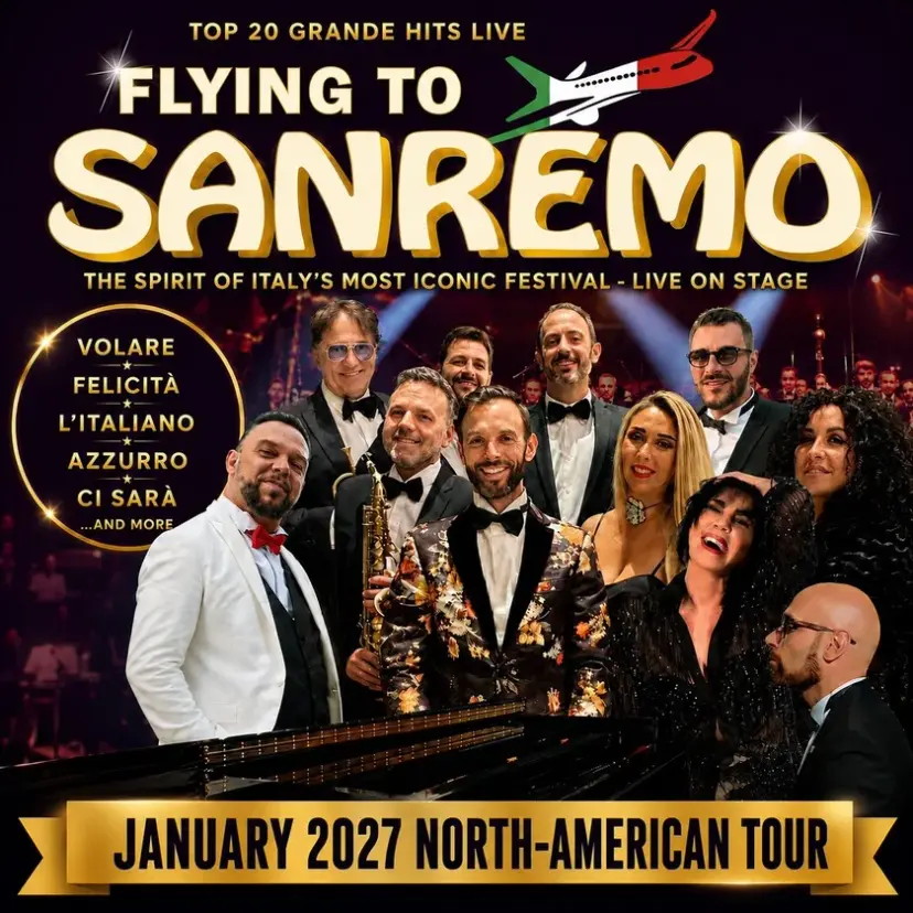 Flying to Sanremo
